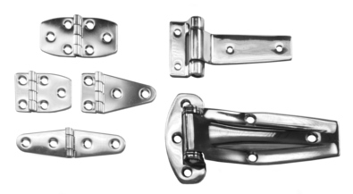 Polished Stainless Strap and T-Hinges